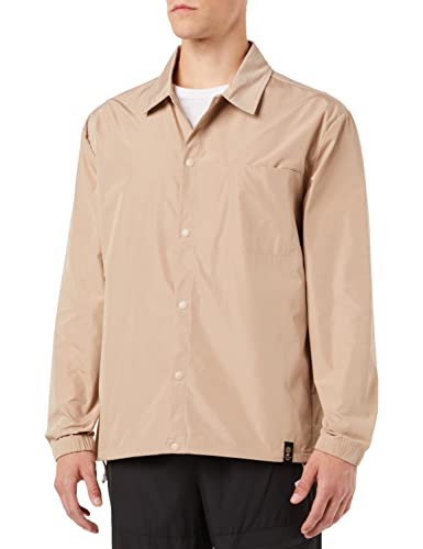 4F Męska kurtka Kumc010 Jeans, beżowa, M, beżowy