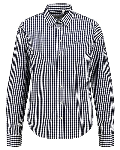 GANT Damska koszulka REG POPLIN Gingham, klasyczna koszula, Classic Blue, standardowa, niebieski (Classic Blue), 44
