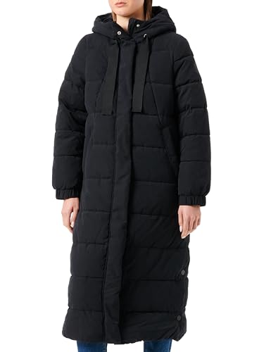 s.Oliver Sales GmbH & Co. KG/s.Oliver Damski pikowany płaszcz z kapturem, czarny, XXL