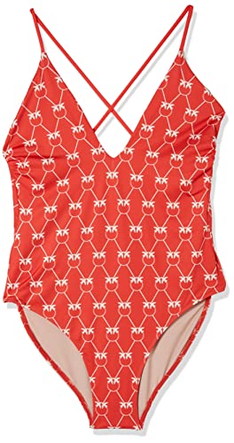 Pinko Damski strój kąpielowy Tecno Jerse jednoczęściowy strój kąpielowy, Rz1_rosso/Bianco, S