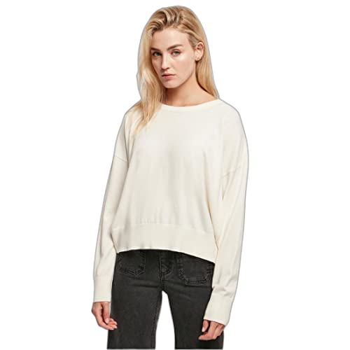 Urban Classics Damska bluza damska Ecovero Oversized Basic Sweater, Whitesand, S