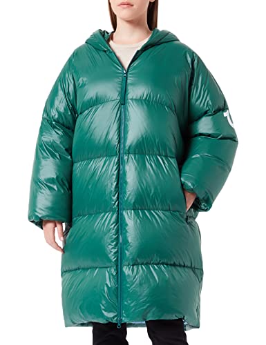 True Religion Damska bluza z kapturem NO DOWN Parka, zielona, standardowa