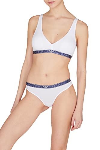 Emporio Armani Damskie stringi stringi damskie marzycielskie wiskozowe, Biały, L