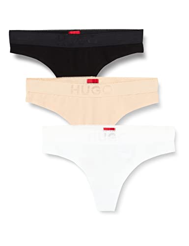 HUGO Damskie stringi Triplet Thong Easy, Open Miscellaneous965, XL