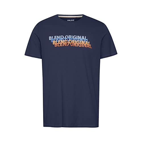 Blend Męski T-shirt T-shirt, 194024/Dress Blues, L, 194024/Dress Blues, L