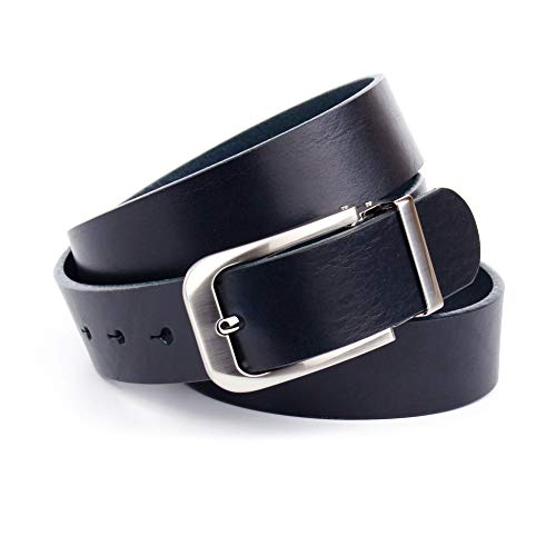 Anthoni Crown Pasek męski, niebieski (ciemnoniebieski 080), 105|105|677 (Producent rozmiar:105)