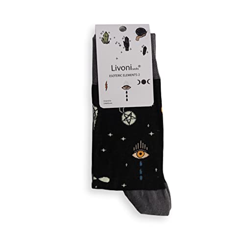 Livoni Esoteric Elements Regular Socks 35-38, wielokolorowe, S, wielobarwny