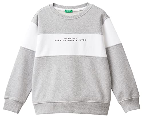 United Colors of Benetton Bluza chłopięca, Grigio Melange Medio 501, XL