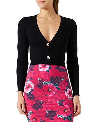 Pinko Damski kardigan Pentathlonowy COSTINA CR Henley, Z99_Nero Limousine, XS, Z99_nero limuzyna, XS