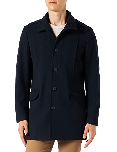 SELECTED HOMME BLACK Męski płaszcz Slhmorrison W Coat B Noos, Ciemny sapphire/wzór: twill, XXL
