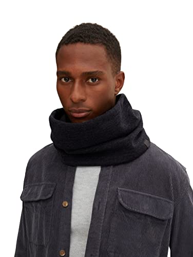 TOM TAILOR Męskie Szalik typu 1033638, 19109 - Dark Grey Light Grey Mouline, ONESIZE