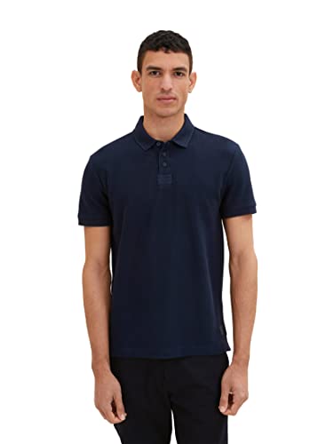 TOM TAILOR Męska koszulka polo 1035564, 10668-Sky Captain Blue, M, 10668 - Sky Captain Blue, M