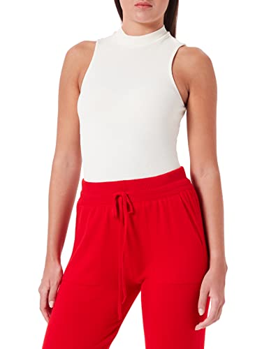 ONLY Women's ONLNESSA S/L Highneck Rib JRS Top, Cloud Dancer, L