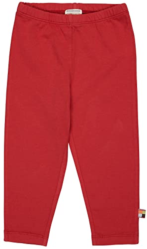 loud + proud Dziewczynki, legginsy z certyfikatem GOTS, pomidorowy, 86/92 cm