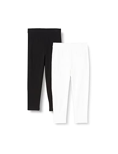 TOM TAILOR Damski Legginsy Cropped w dwupaku 1032389, 20000 - White, S