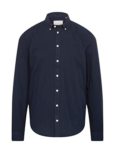 CASUAL FRIDAY Męska koszula Arthur LD BD Soft Brushed Shirt Hackd, 194013/Dark Navy, S