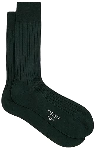 Hackett London Skarpety bawełniane męskie, Zielony (leśny zielony), Large
