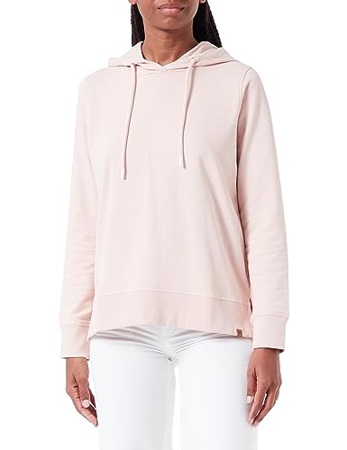 camel active Damska bluza z kapturem z czystej bawełny, rose, XL
