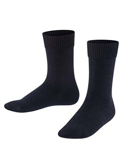 FALKE Uniseks - dzieci Rajstopy Comfort Wool K TI Wełna Merynosa Bawełna grube jednokolorowe 1 Para, Niebieski (Dark Marine 6170), 134-146 (9-12 lata)