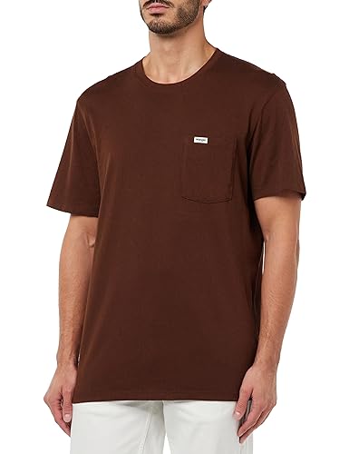 Wrangler Koszulka męska Pocket Tee, Potting Soil, XL