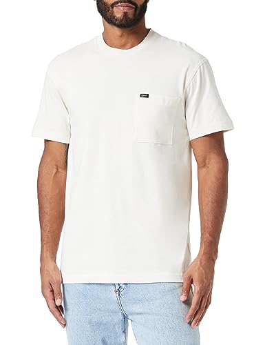 Lee Koszulka męska typu t-shirt, z kieszeniami typu t-shirt, beżowy, L