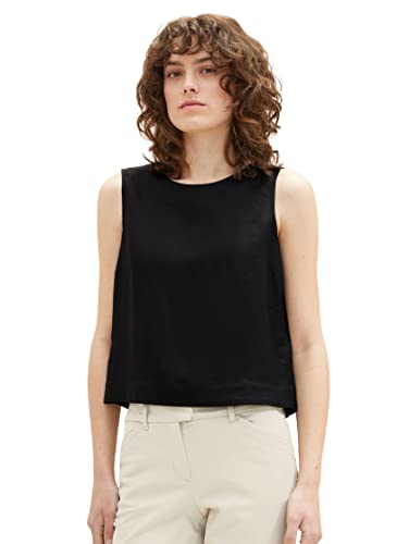 TOM TAILOR Damska 1036710 bluzka, 14482-Deep Black, 34, 14482 – Deep Black