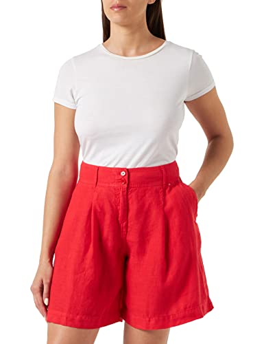 BOSS Damskie spodnie C_taweta Flat, Open Red640, 42