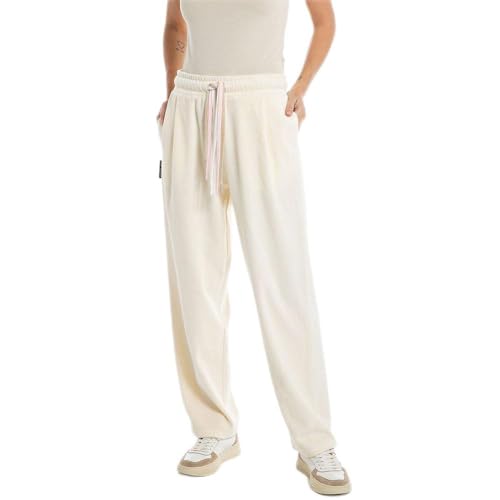 Replay Damskie spodnie do biegania Straight Fit, 012 Platinum, L
