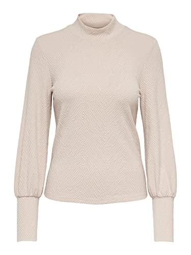 ONLY ONLNALIA L/S Cuff Highneck TOP JRS Bluza, Nomad, S, Nomad, S