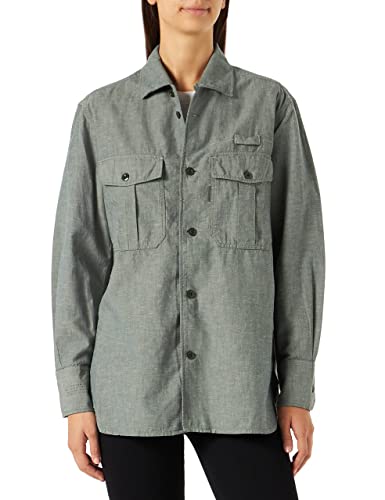 G-STAR RAW Damska koszula Boyfriend, Zielony (Grey Moss D21887-d187-4752), S