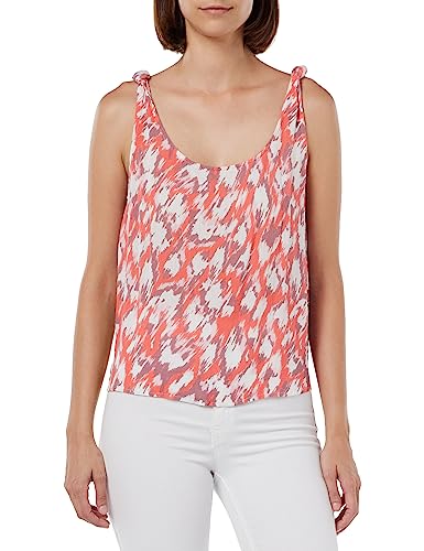 VERO MODA Vmmenny Singlet WVN Ga Top damski, Ge Peach/Aop: mette, XS