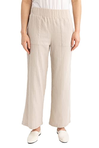 DeFacto Damskie spodnie do biegania z dzianiny na co dzień – standardowy krój, spodnie do joggingu, damskie spodnie do joggingu, dres do joggingu, Sand, 36