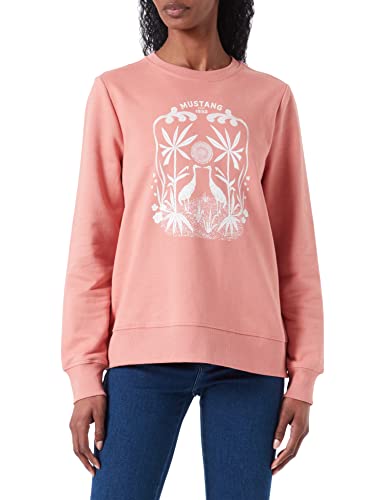 MUSTANG Damski sweter z nadrukiem Style Bea C, Desert Sand 7261, S