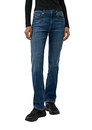 Q/S by s.Oliver Damskie spodnie jeansowe, Catie Slim, Straight Leg, niebieski, 32W / 36L