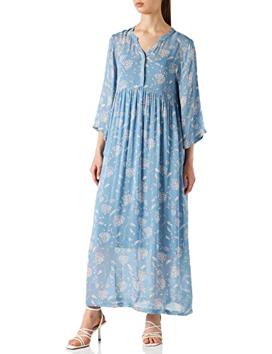 Part Two Damska sukienka Poloniapw Dr o luźnym kroju, Nadruk blokowy niebieski zmierzch, 40