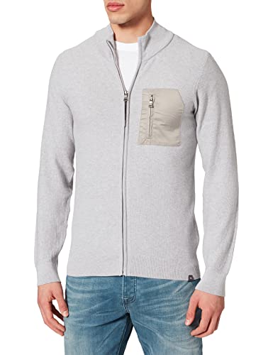 BRAX Męska kurtka dzianinowa w stylu jake, platyna, 52