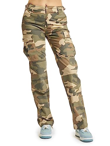 Brandit Damskie spodnie BDU Ripstop, Li.woodlan, 36
