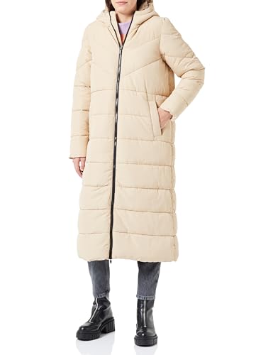 Noisy may Damski płaszcz pikowany NMDALCON L/S X-Long Coat NOOS, Nomad/Szczegóły: DTM Lining, S, Nomad/Szczegóły: podszewka dtm, S