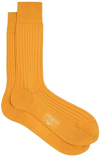 Hackett London Skarpety bawełniane męskie, Żółty (musztardowy), Small