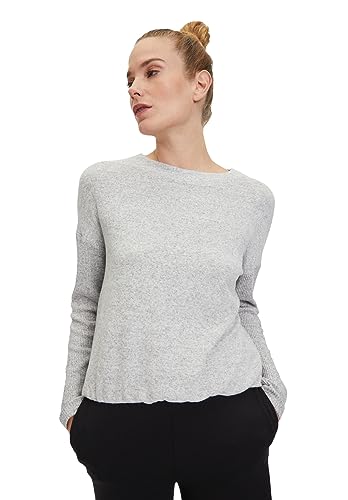 Cartoon T-shirt damski, szary (middle grey melange), 38