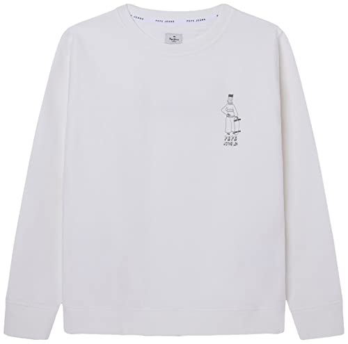 Pepe Jeans Bluza chłopięca Twain, biały (Off White), 12 lat