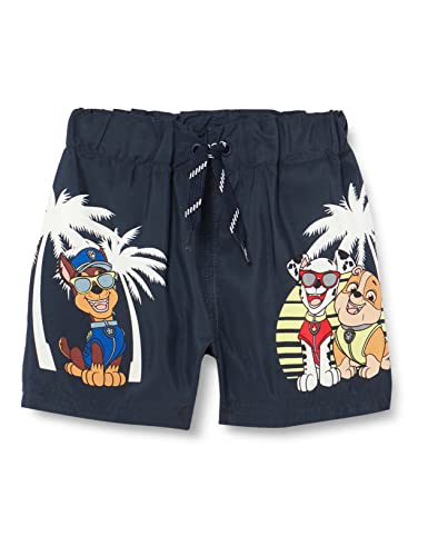 NAME IT Baby Boys NMMMESSI PAWPATROL długie spodenki kąpielowe CPLG Dark Sapphire, 80, Dark Sapphire, 80