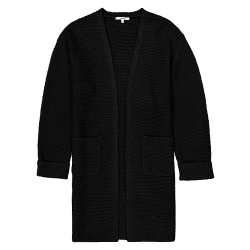 Garcia Damski kardigan z dzianiny, czarny, M
