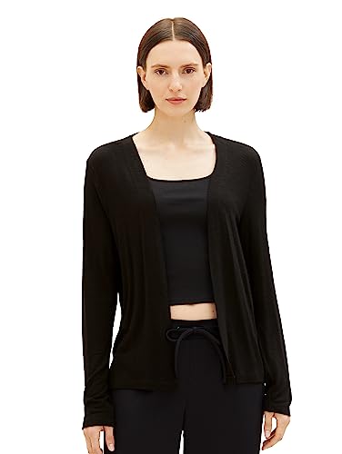 TOM TAILOR Damski kardigan Basic na lato, 2999 - Black, XS