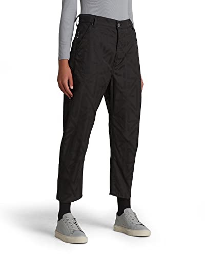 G-STAR RAW Damskie spodnie typu chino z przyciętymi nogawkami 3D, Schwarz (Dk Black C906-6484), 24W