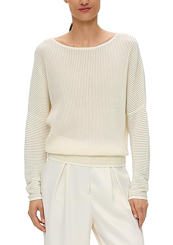 s.Oliver Sales GmbH & Co. KG/s.Oliver Damski sweter z dzianiny, biały, 38