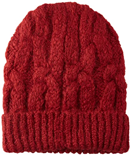 United Colors of Benetton Damska czapka z dzianiny 1kaada005 zestaw akcesoriów zimowych, czerwony kardynał 38P, jeden rozmiar