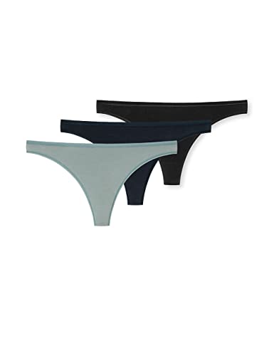 Schiesser Damskie 3-pak stringi bawełna organiczna - 95/5 Organic, Sortowane 1 (1), 42
