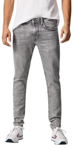 Pepe Jeans Finsbury Spodnie męskie, Gris (Denim-wr2), 28W