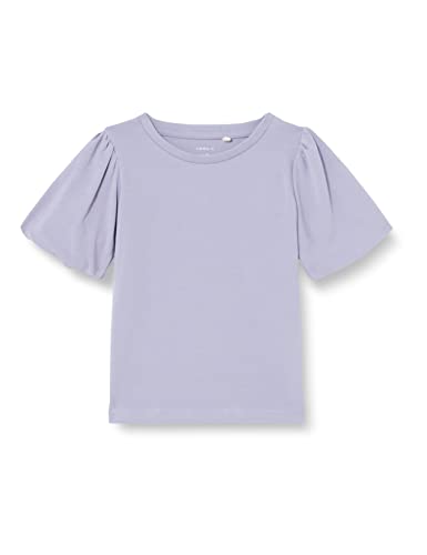 NAME IT Baby Girls NMFIONE SS TOP PB koszulka z krótkim rękawem, perski fiolet, 86, Persian Violet, 86 cm